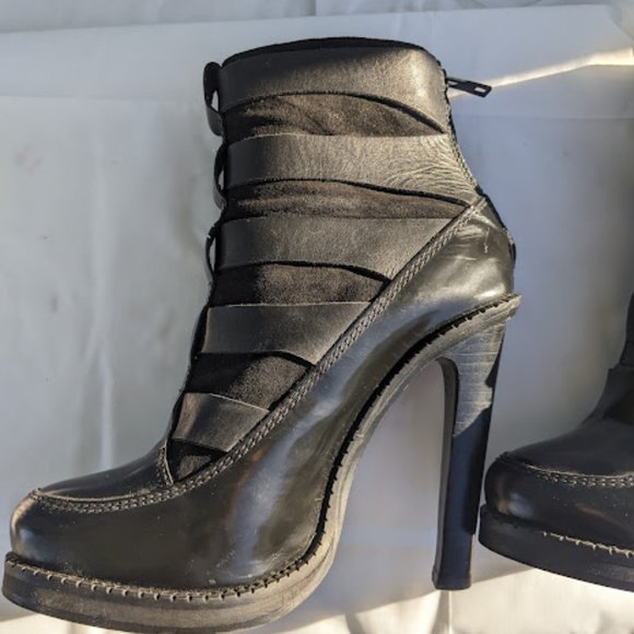 ALL SAINTS BLACK WIDOW STILETTO BOOTS - BLACK WIDOW - EU 39/US 8 - Picture 11 of 16